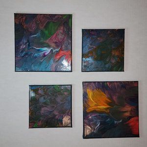 Set of 4 paintings